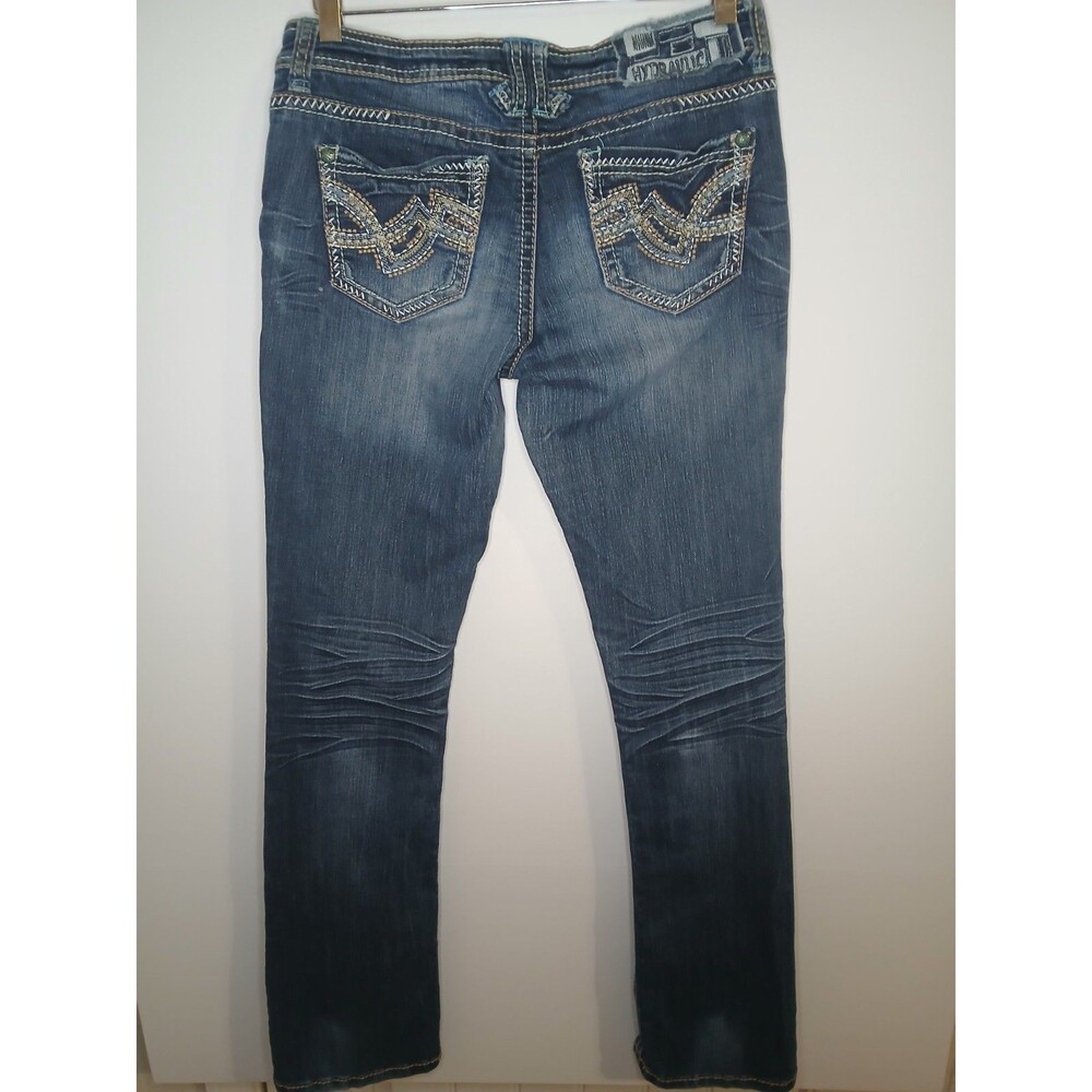 Hydraulic Gramercy Slim Boot Jeans Women’s 5/6 Low Rise Embroidered Pockets Y2K - Picture 6 of 16